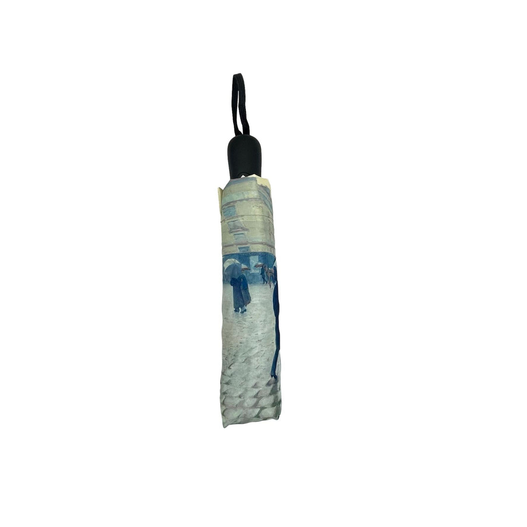 StormKing Art Caillebotte Paris Rainy Day Folding umbrella by Soake