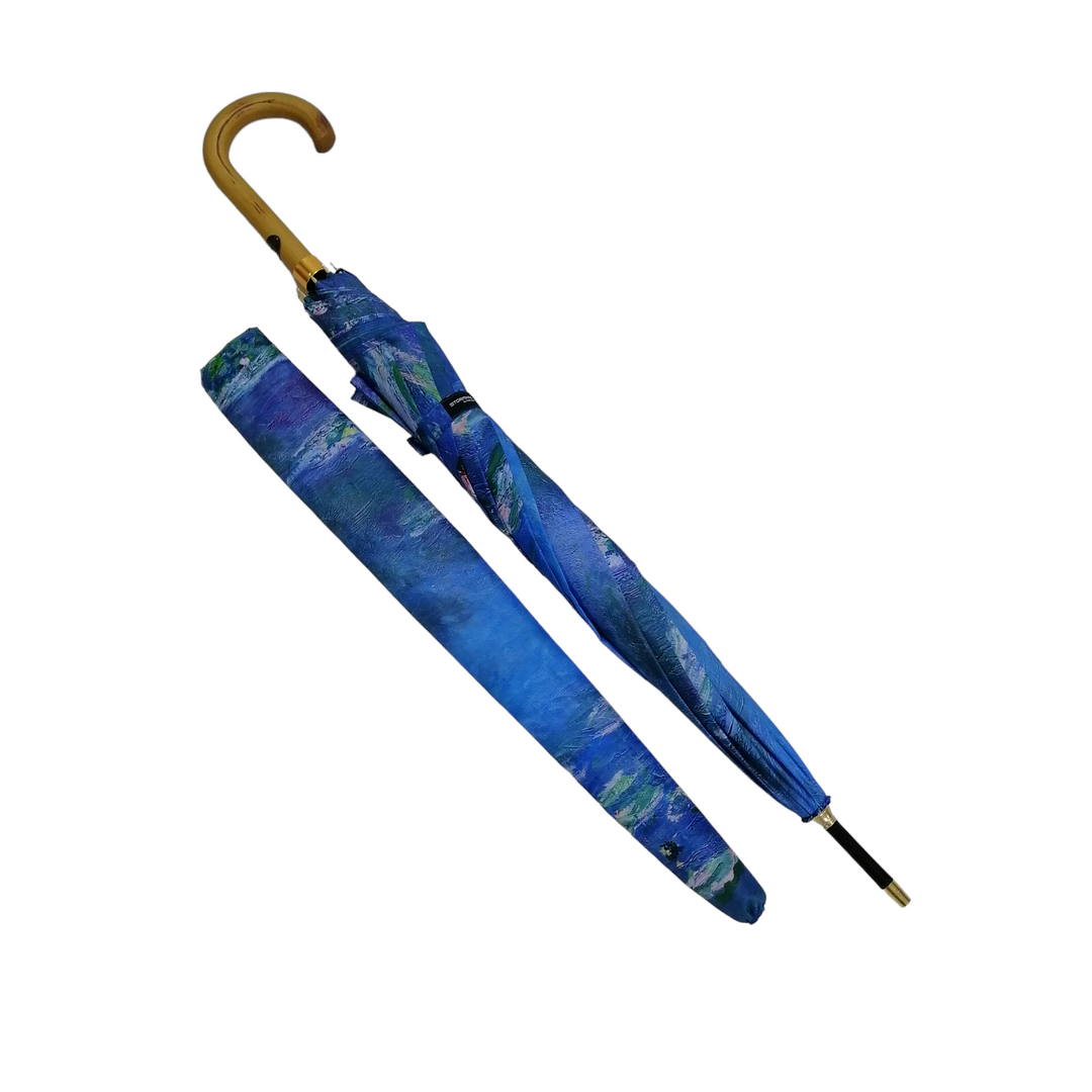 StormKing Art Monet Water Lillies Classic Stick Umbrella by Soake
