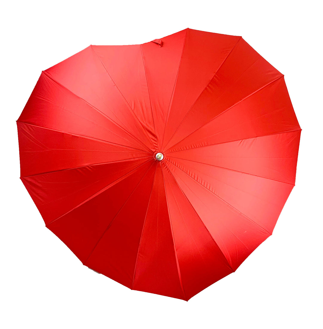 Boutique Heart Umbrella Red