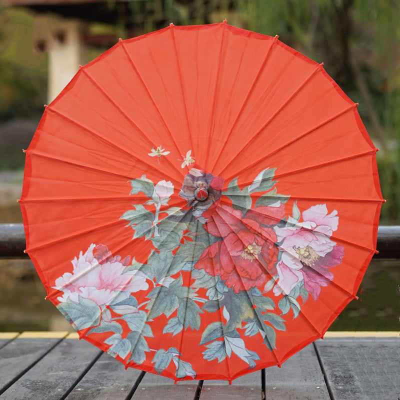 Hanfu Ancient Style Oiled Silk Rainporoof Umbrella