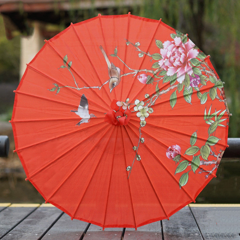Hanfu Ancient Style Oiled Silk Rainporoof Umbrella