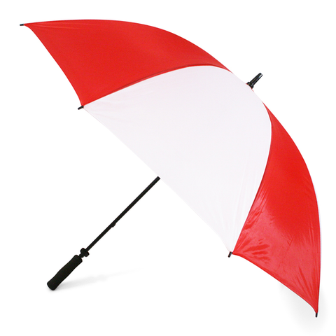 Red and White Plain Cheap Golf Umbrella Side Canopy