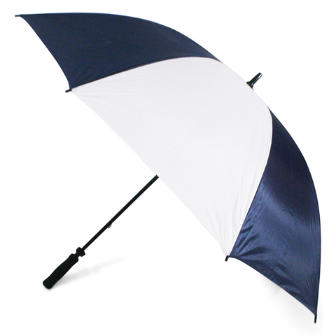 Navy and White Plain Cheap Golf Umbrella Side Canopy
