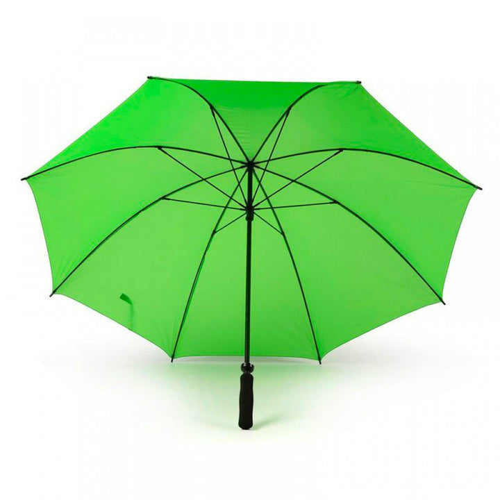 Shamrock Green Plain Cheap Golf Umbrella UK Under Canopy