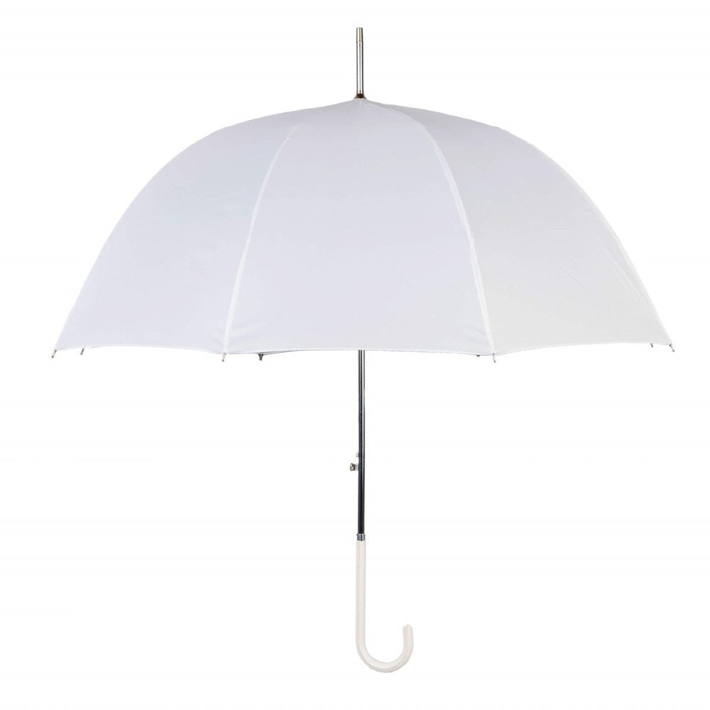Luxury White Wedding Umbrella Front