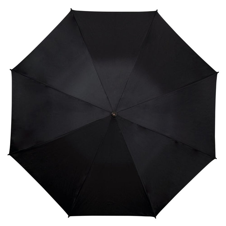 Double Canopy Black & Gold Falcone Golf Umbrella Top View
