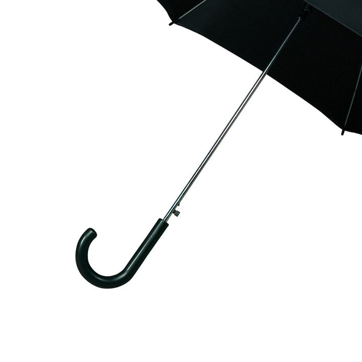 Impliva Plain Black Walking Umbrella Handle