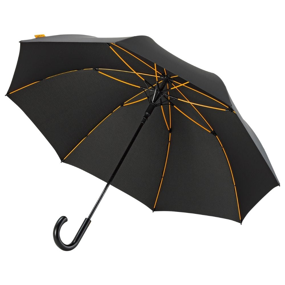 Windproof Black Falcone Golf Umbrella Under Canopy