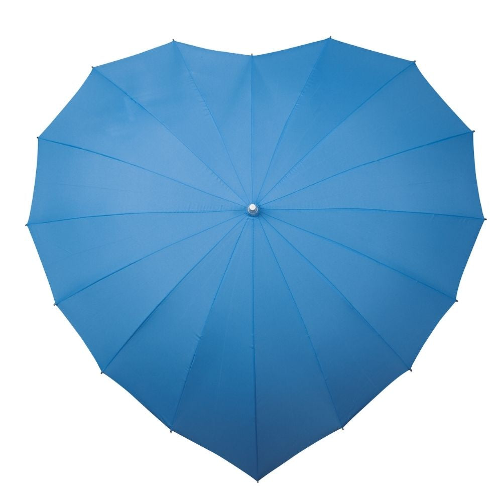 Blue Heart Umbrella by Impliva Top Canopy