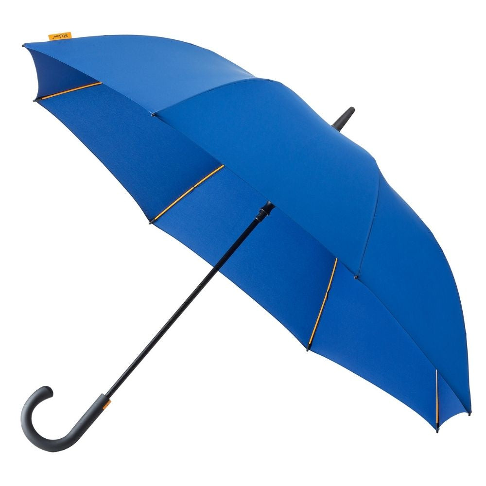 Windproof Blue Falcone Golf Umbrella Side View