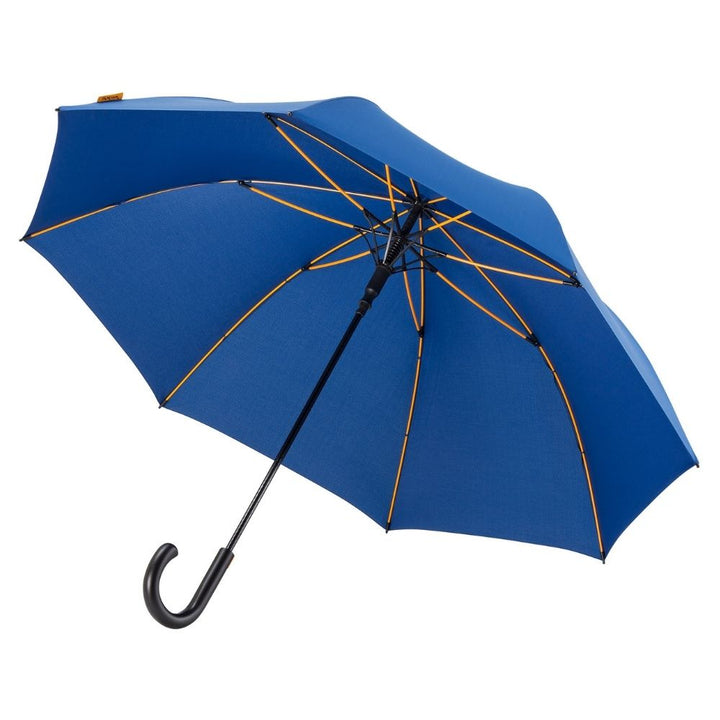 Windproof Blue Falcone Golf Umbrella Under Canopy