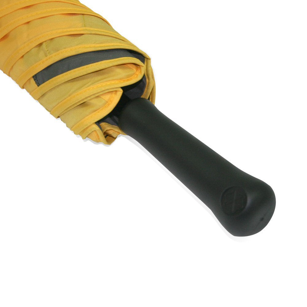 Branded Classic Windproof Yellow Blunt Umbrella Handle