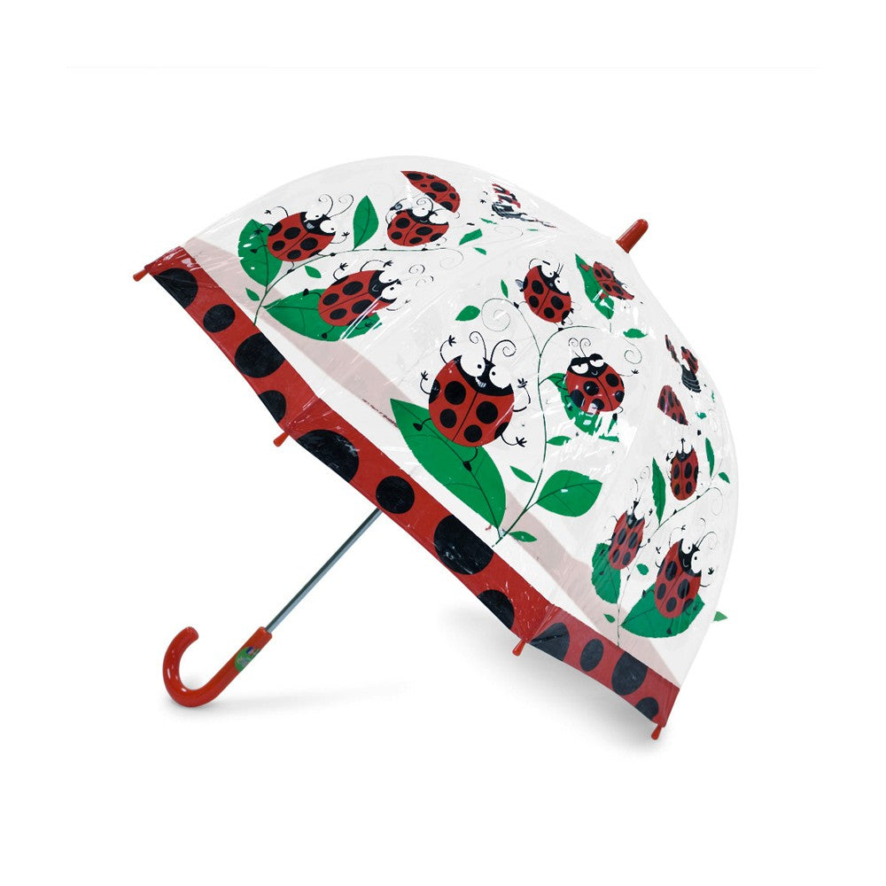 Bugzz Kids Clear Ladybugs Umbrella