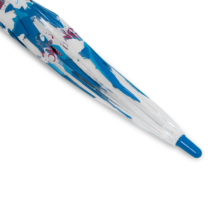 Bugzz Clear Shark Print Kids Umbrella Tip