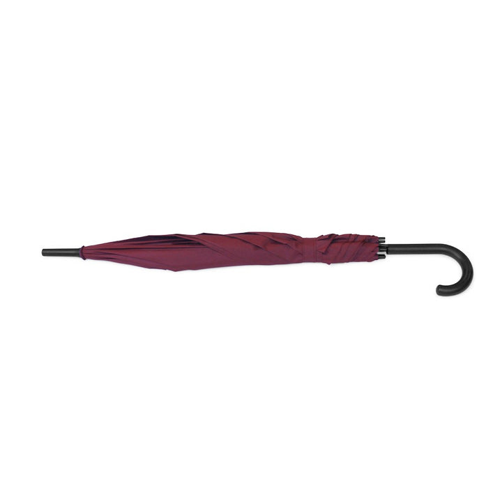 Falconetti Dark Red Walking Umbrella Flat Lay