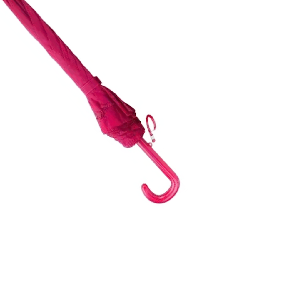 Hot Pink Galleria Kids Frilled Umbrella Handle