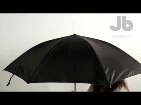 Black Aluminium Walking Umbrella