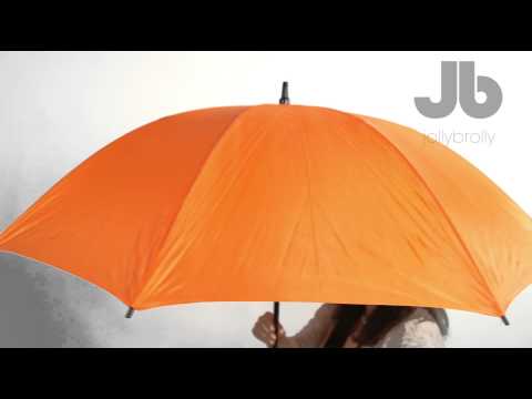 Orange Plain Golf Umbrella