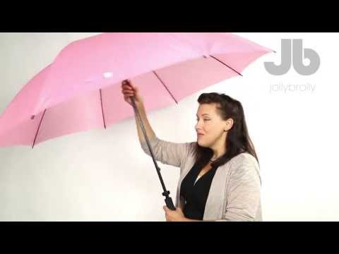 Pink Plain Golf Umbrella