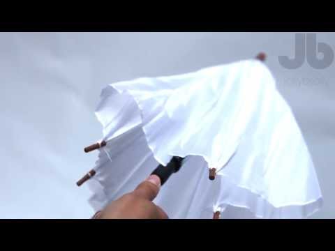 White Plain Jollybrolly Wedding Umbrella