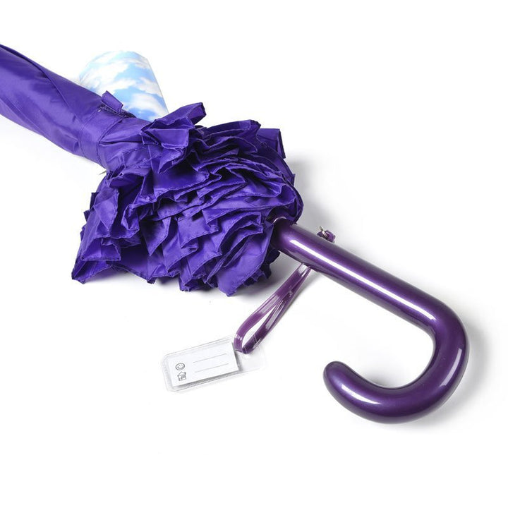 Purple Frill Galleria Kids Umbrella Handle