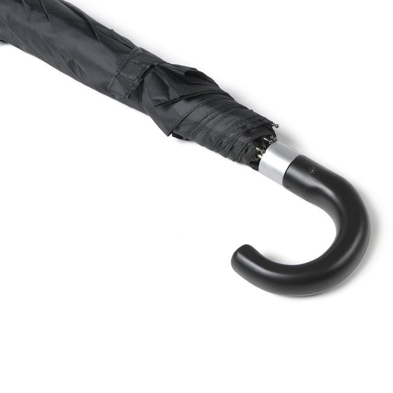 Black Mens Compact Umbrella Handle