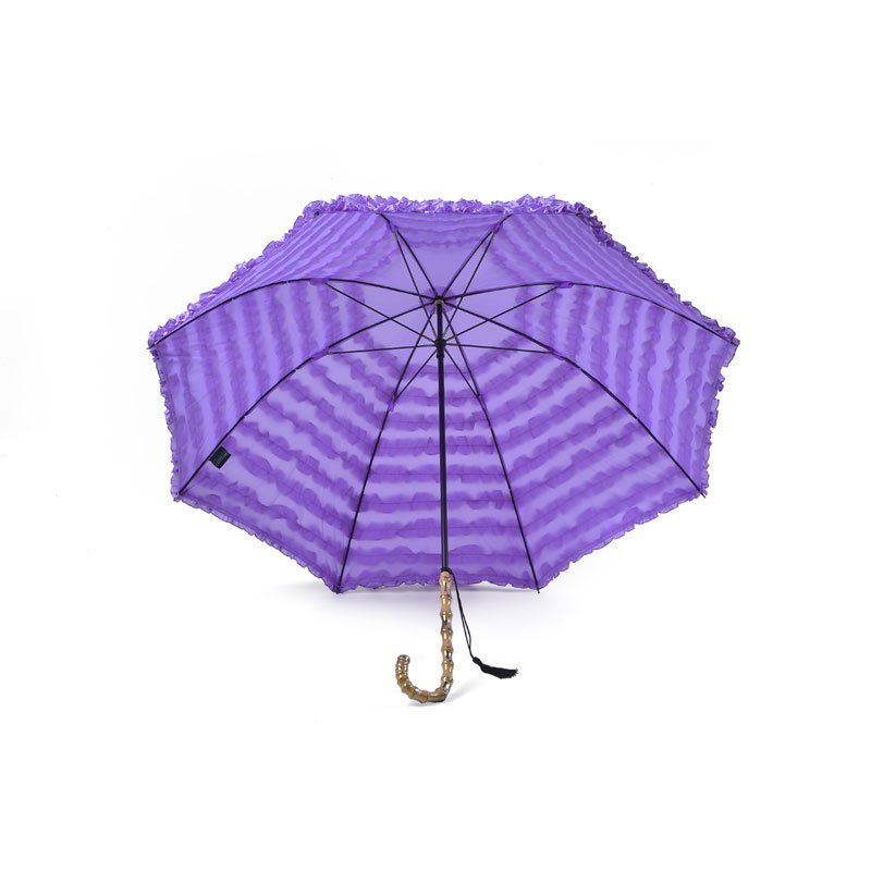 Lilac Pagoda FiFi Frill with Tassell Wedding Umbrella Under Canopy