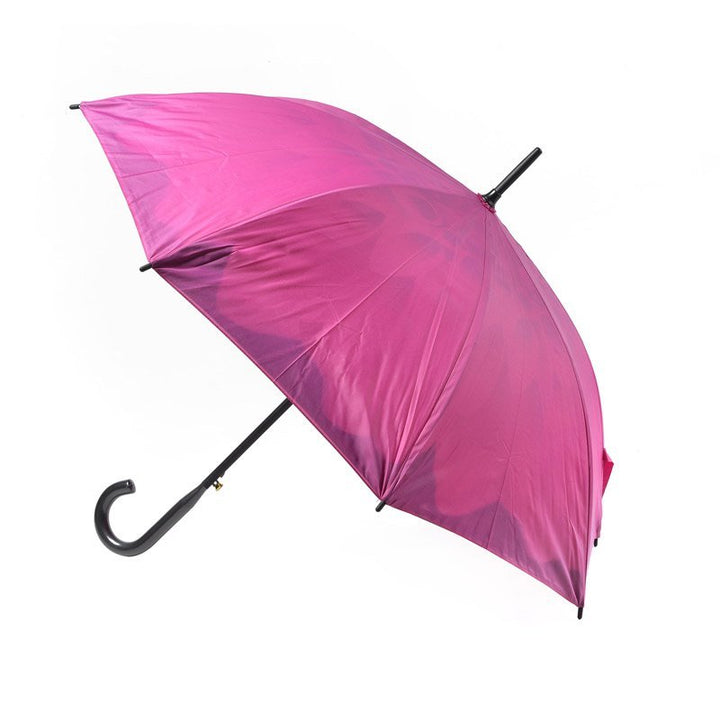 Pink Dahlia Flower Umbrella Side Canopy