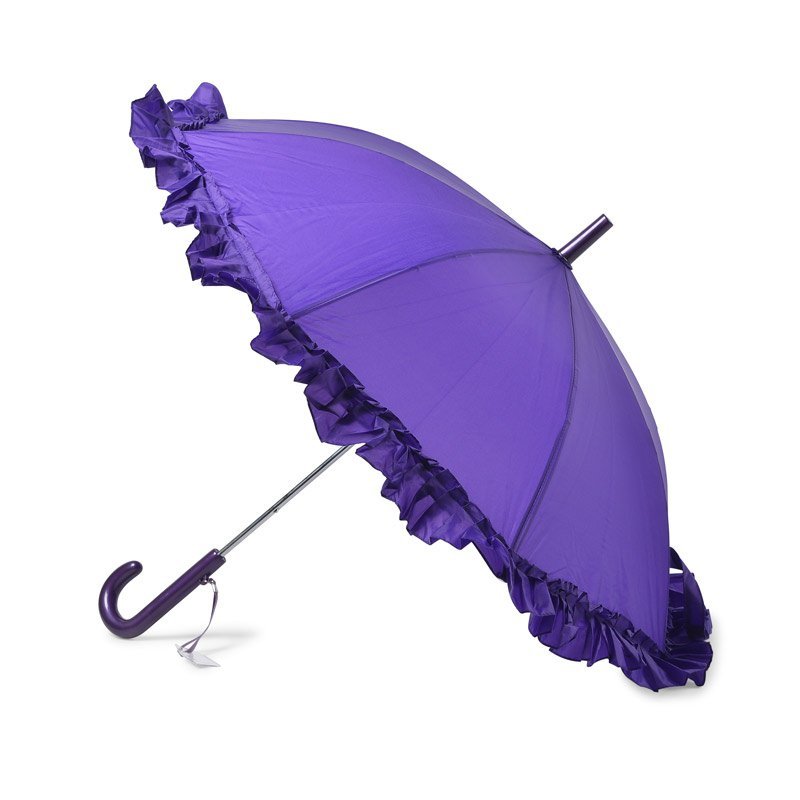 Purple Frill Galleria Kids Umbrella Side Canopy