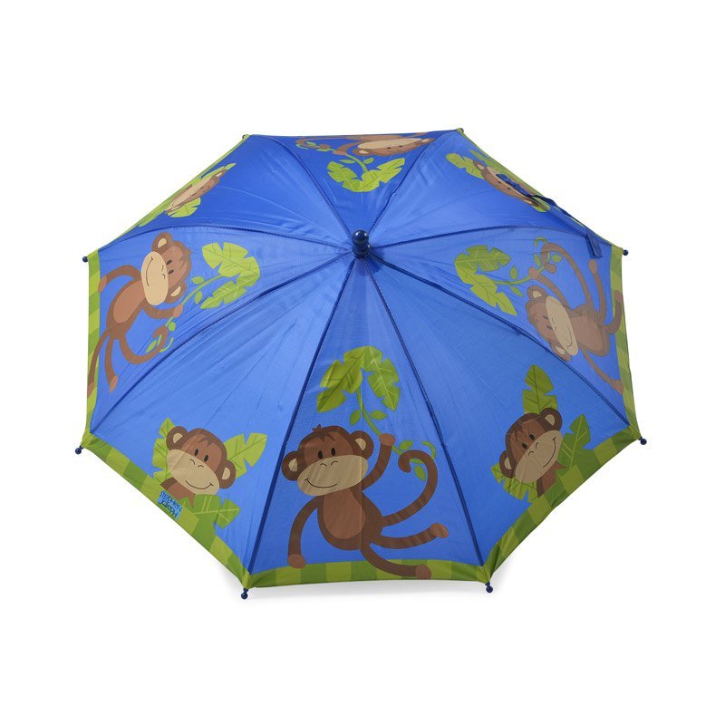 Monkey Print Blue Kids Umbrella Top Canopy