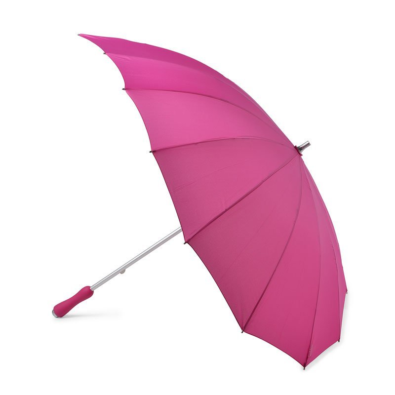 Hot Pink Heart Shaped Ladies Umbrella Side Canopy