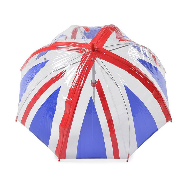 Union Jack Clear Dome Kids Umbrella Top Canopy