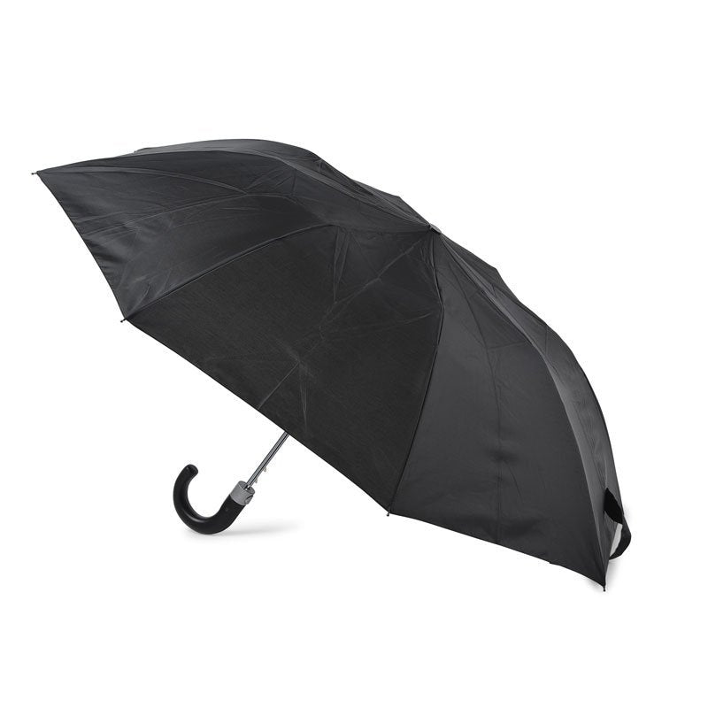 Black Mens Compact Umbrella Side Canopy