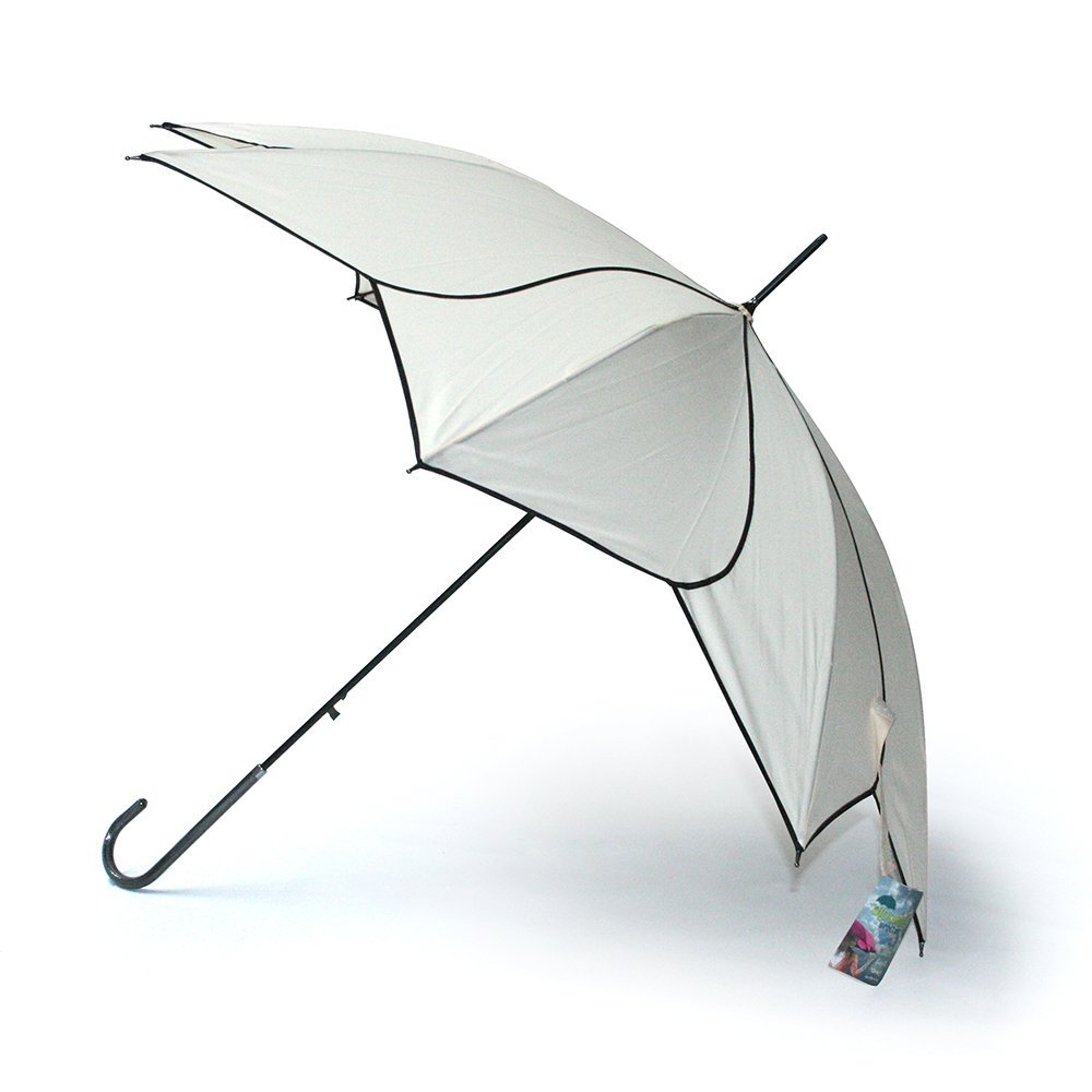 Beige Swirl Everyday Umbrella UK Side Canopy