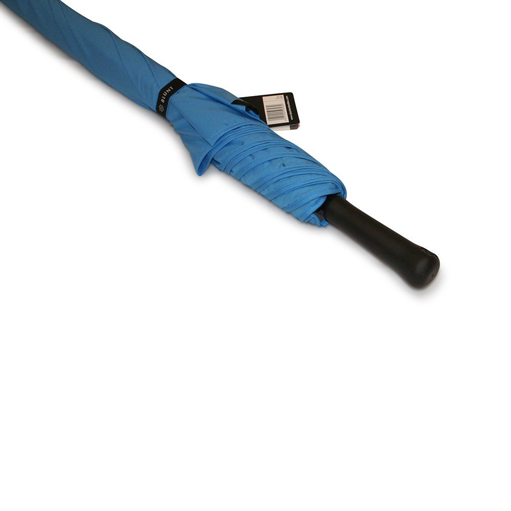 Blue Classic Windproof Blunt Umbrella Handle