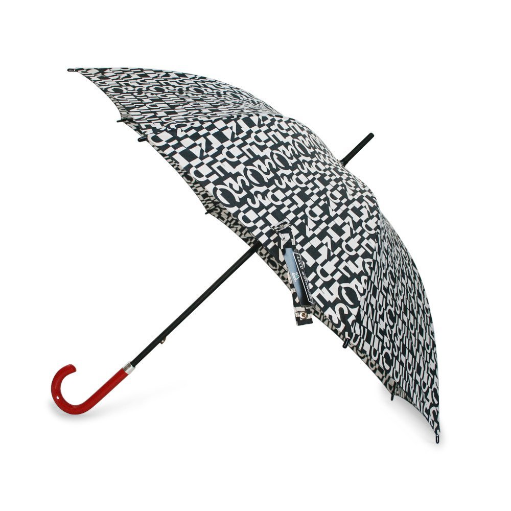 Lulu Guinness Cut Out Logo Kensington Walking Ladies Umbrella Side Canopy