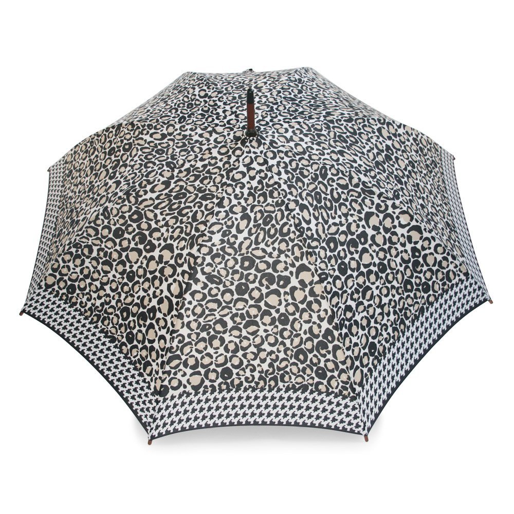 Kensington Graphic Leopard Border Ladies Umbrella Top Canopy