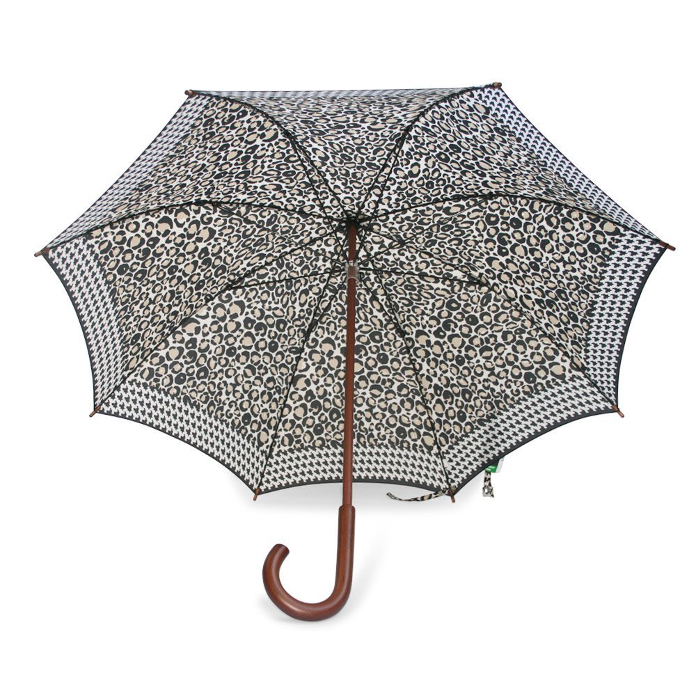 Kensington Graphic Leopard Border Ladies Umbrella Under Canopy