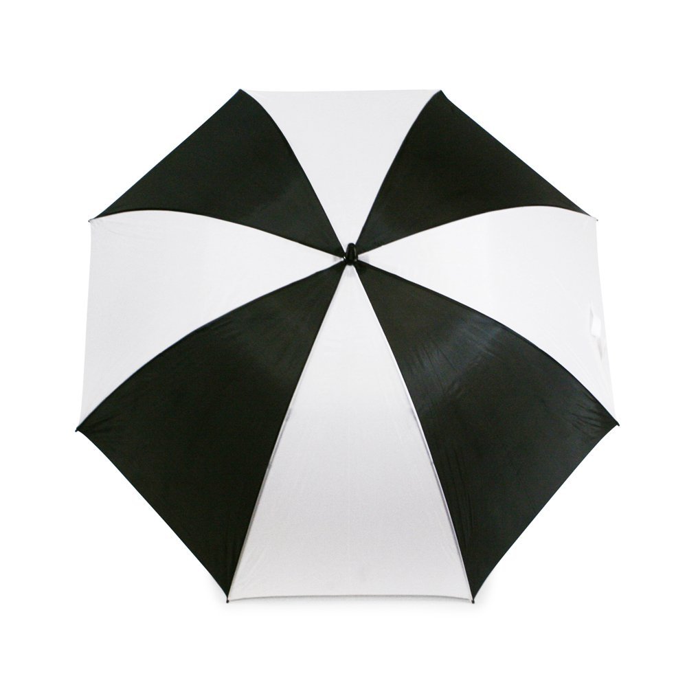 Black and White Plain Cheap Golf Umbrella Top Canopy