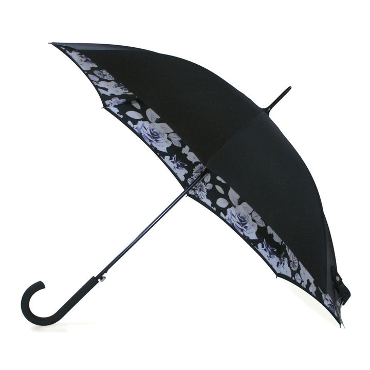 Fulton Bloomsbury Mono Floral Double Canopy Ladies Umbrella Side Canopy