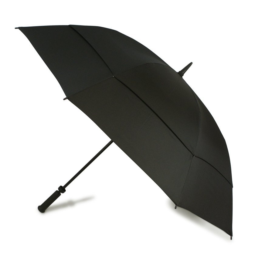 Fulton Stormshield Black Vented Canopy Windproof Umbrella Side Canopy