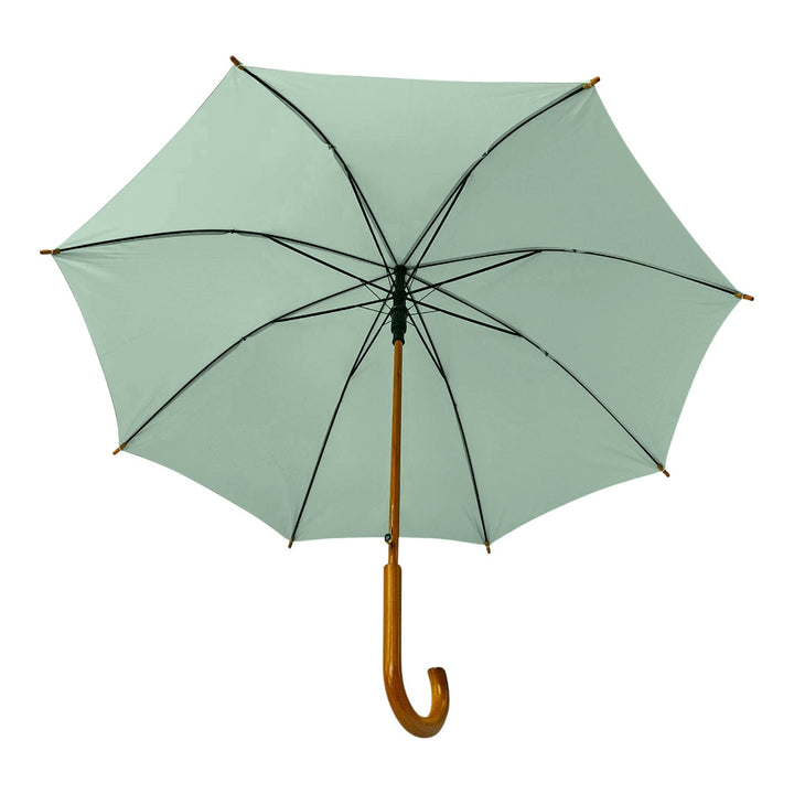 Mint Wood Stick Walking Umbrella