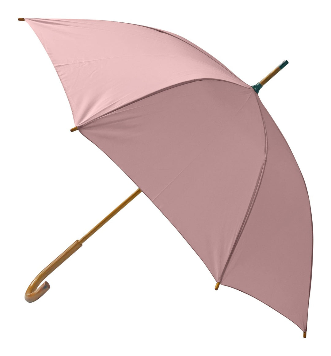 Blush Wood Stick Walking Umbrella