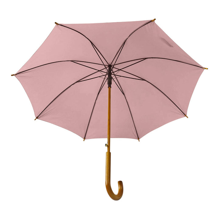 Blush Wood Stick Walking Umbrella