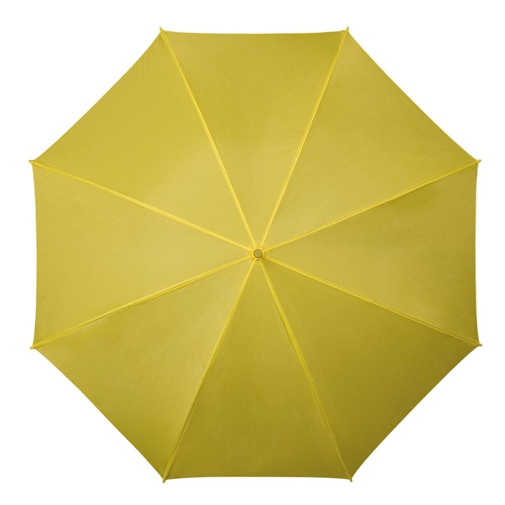 Impliva Plain Yellow Walking Umbrella Top View
