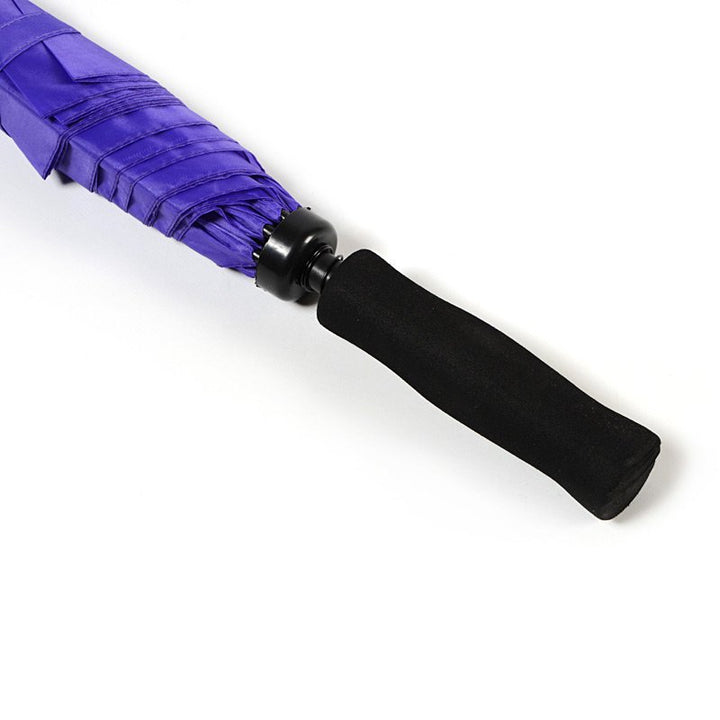 Purple Plain Cheap Golf Umbrella UK Handle