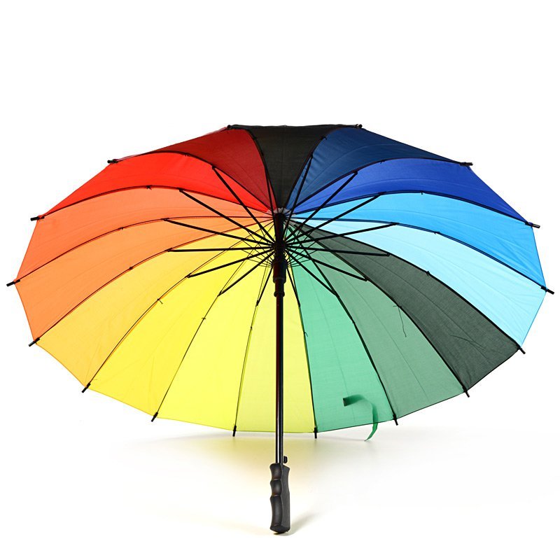 Rainbow Mini Golf Umbrella Under Canopy
