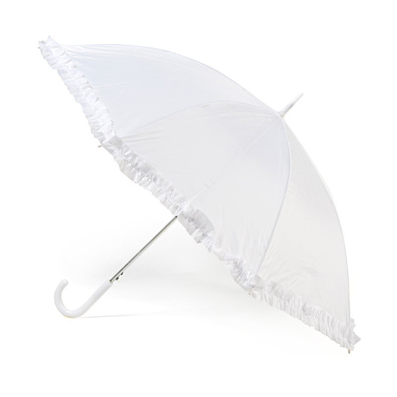 Budget White Wedding Umbrella With Frill - Jolly Brolly – Jollybrolly