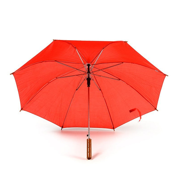 Red Plain Cheap Jollybrolly Umbrella Under Canopy