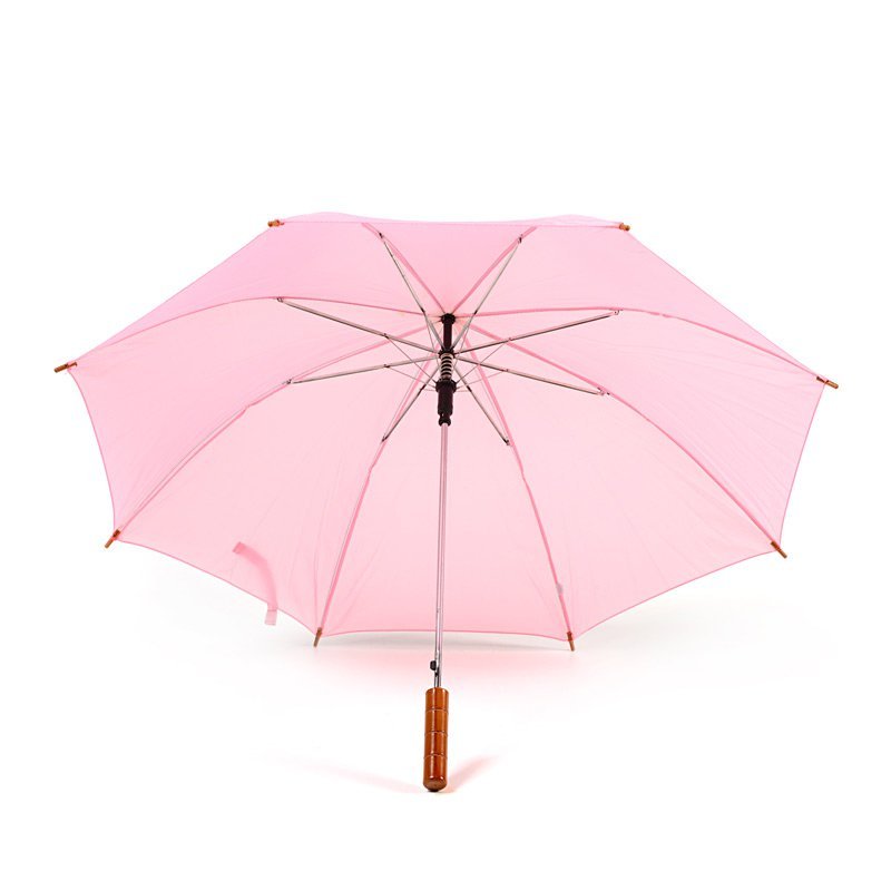 Pink Plain Cheap Jollybrolly Umbrella Under Canopy